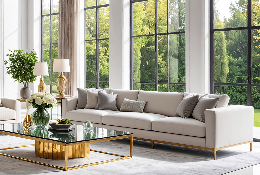 Staged living room